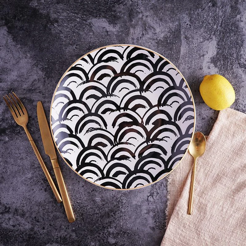 Deluxe Geometric Dinner Plate Set -  - #tag1#