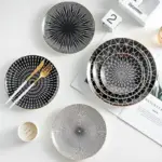Deluxe Geometric Dinner Plate Set tag1