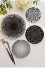 Deluxe Geometric Dinner Plate Set tag1