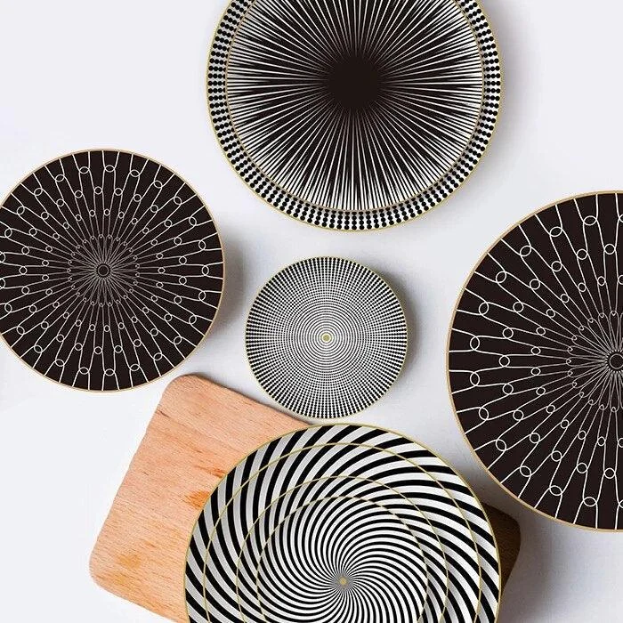 Deluxe Geometric Dinner Plate Set -  - #tag1#