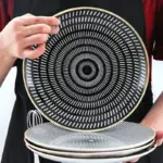 Deluxe Geometric Dinner Plate Set tag1