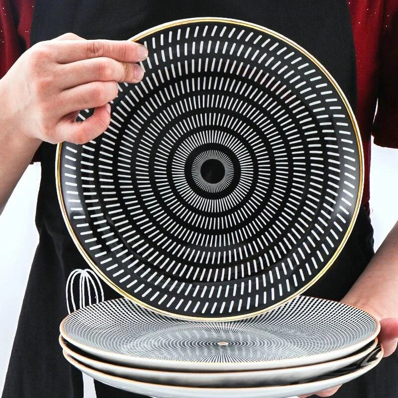 Deluxe Geometric Dinner Plate Set -  - #tag1#