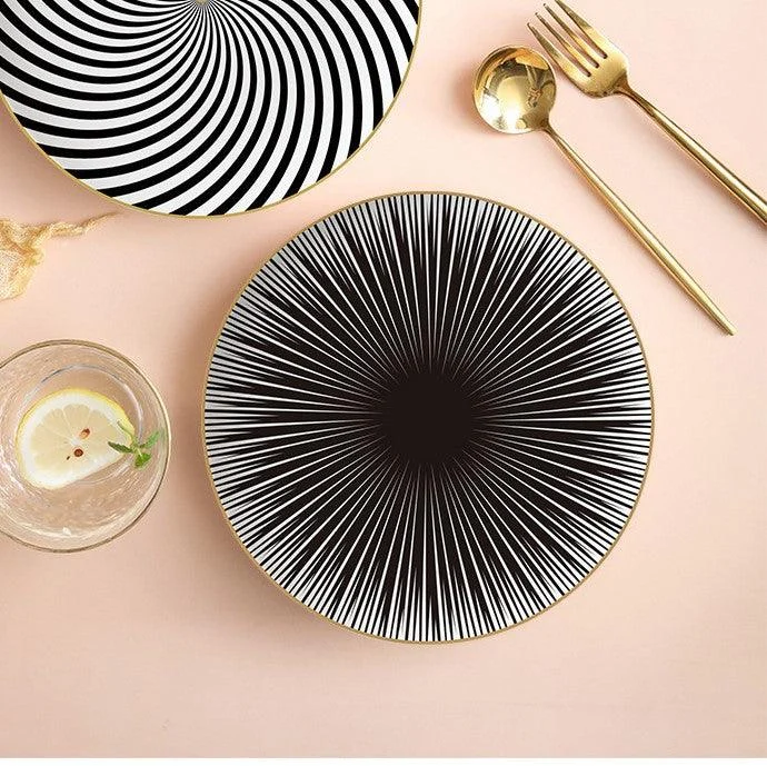 Deluxe Geometric Dinner Plate Set -  - #tag1#