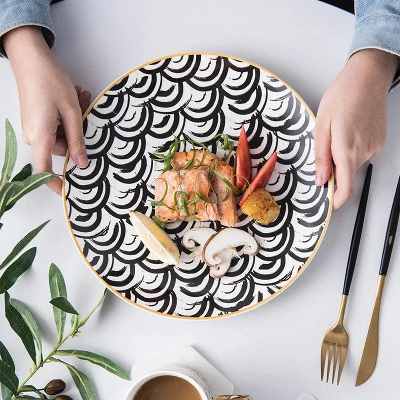 Deluxe Geometric Dinner Plate Set -  - #tag1#