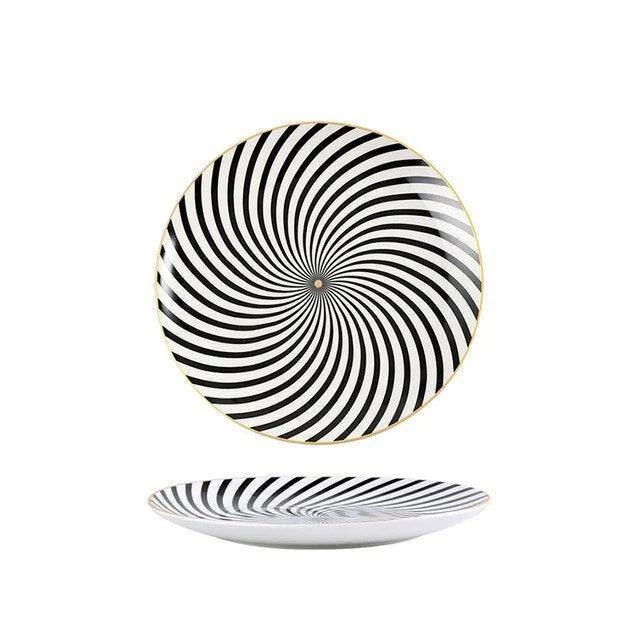 Deluxe Geometric Dinner Plate Set -  - #tag1#