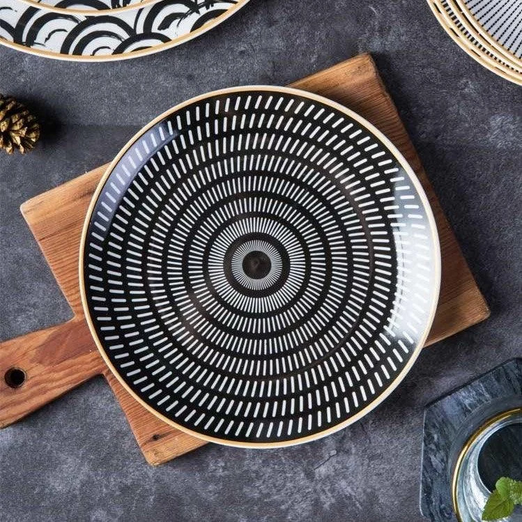 Deluxe Geometric Dinner Plate Set -  - #tag1#