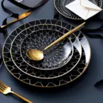 Deluxe Geometric Dinner Plate Set tag1