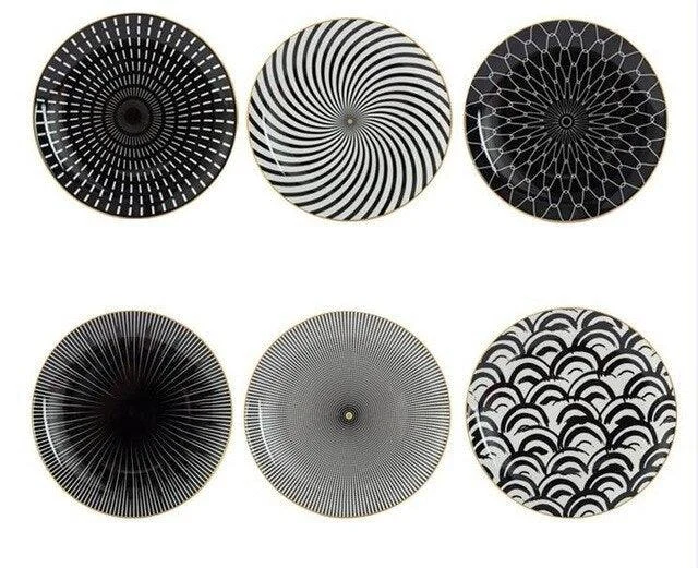 Deluxe Geometric Dinner Plate Set -  - #tag1#