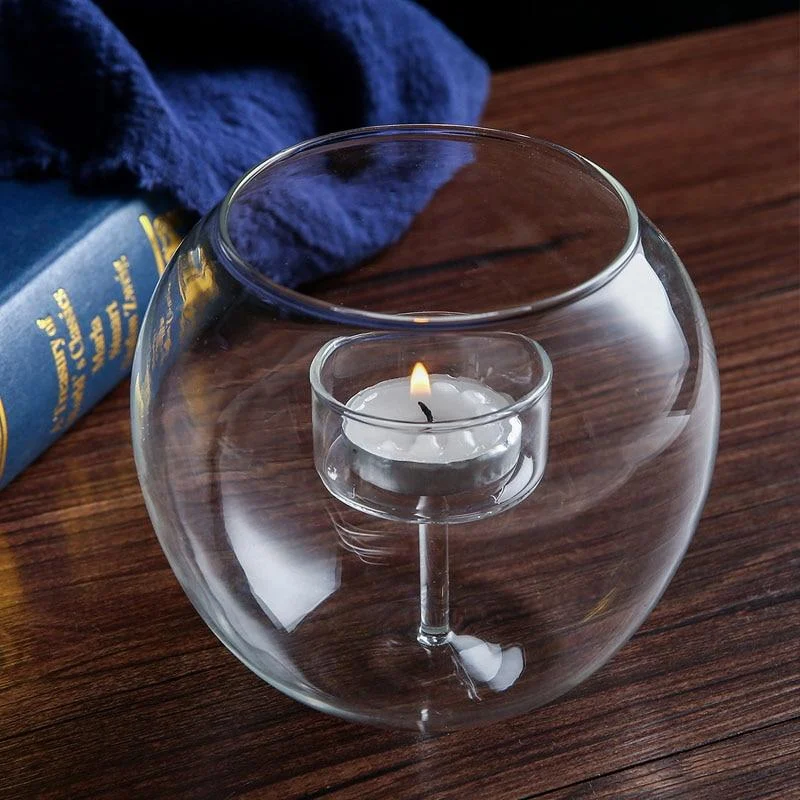 Deluxe Glass Candle Holder -  - #tag1#