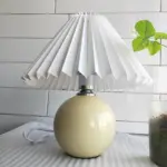 Deluxe Rattan Pleat Led Lamp tag1