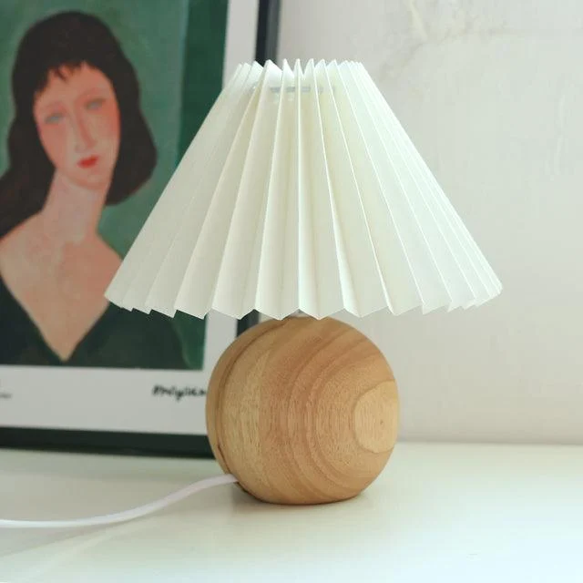 Deluxe Rattan Pleat Led Lamp -  - #tag1#