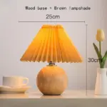 Deluxe Rattan Pleat Led Lamp tag1