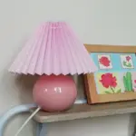 Deluxe Rattan Pleat Led Lamp tag1