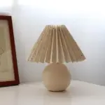 Deluxe Rattan Pleat Led Lamp tag1