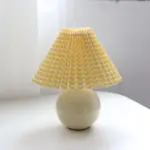 Deluxe Rattan Pleat Led Lamp tag1