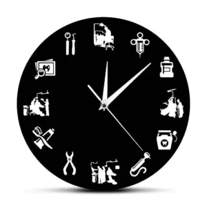DentaDesign - Stylish Dental Design Wall Clock