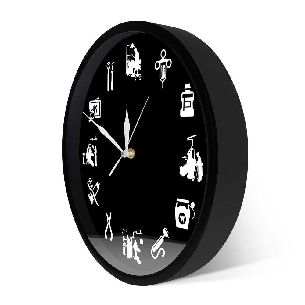 DentaDesign - Stylish Dental Design Wall Clock -  - #tag1#