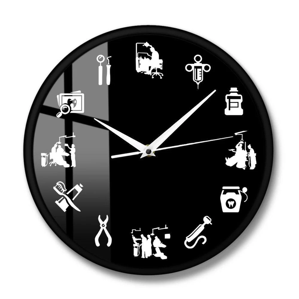 DentaDesign - Stylish Dental Design Wall Clock -  - #tag1#