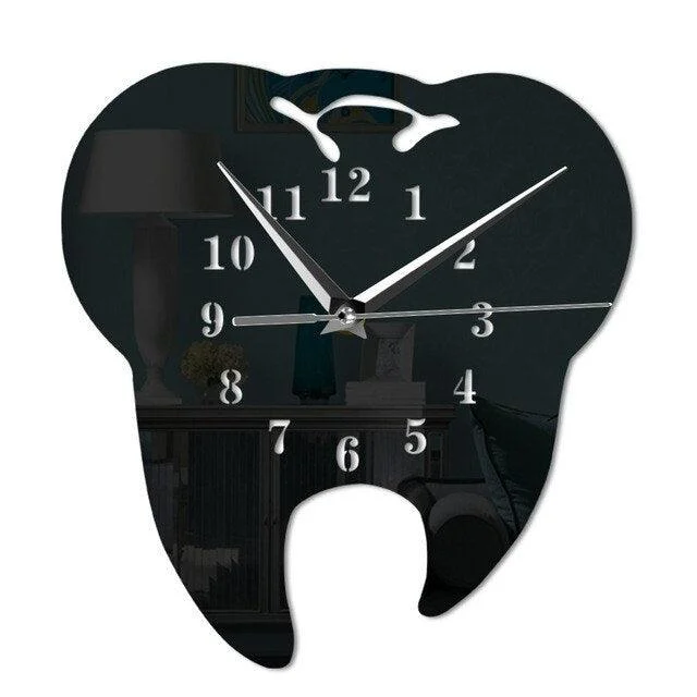 DentaGlow - Stylish mirror clock for dental care -  - #tag1#