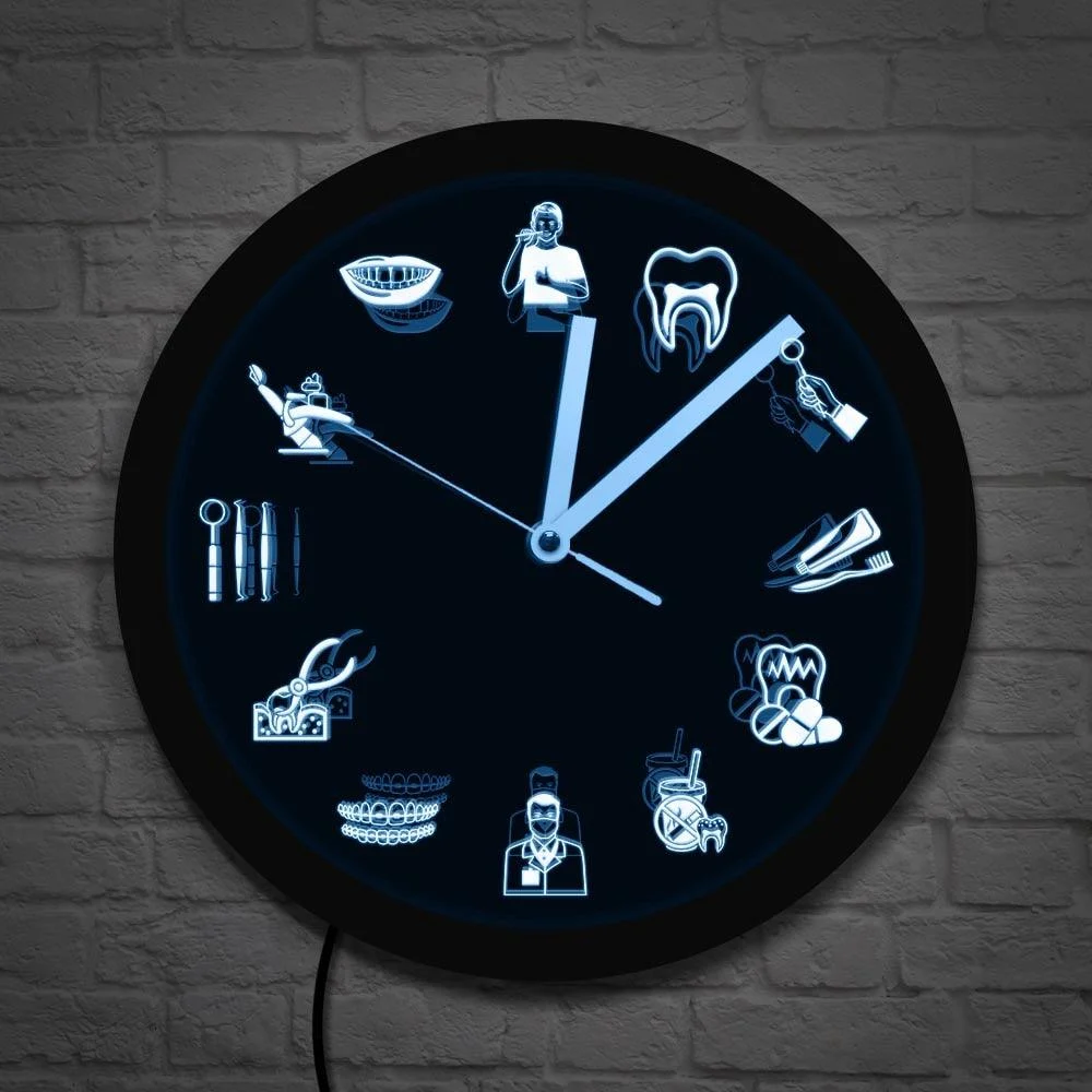 DentistTime - LED Wall Clock for Dental Practices -  - #tag1#