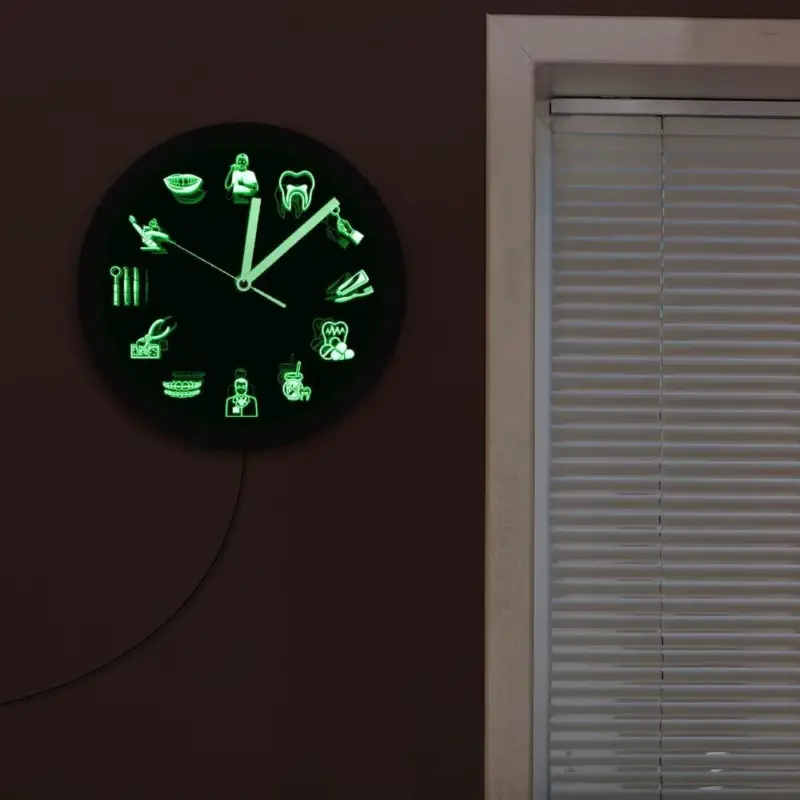 DentistTime LED Wall Clock for Dental Practices tag1