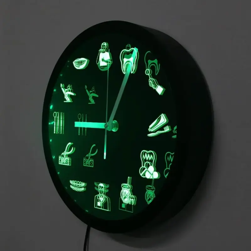 DentistTime LED Wall Clock for Dental Practices tag1