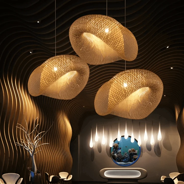 Design Rattan Hanging Lamp -  - #tag1#