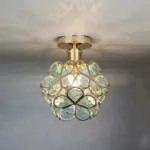 Design glass ceiling light in flower style tag1