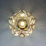 Design glass ceiling light in flower style tag1
