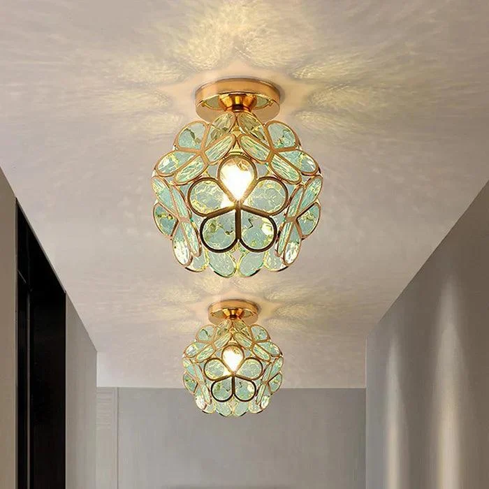 Design glass ceiling light in flower style -  - #tag1#