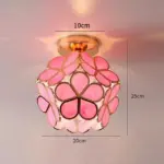 Design glass ceiling light in flower style tag1