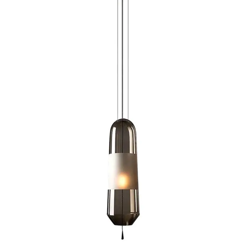 DesignerCapsuleShapedGlassPendantLamp