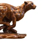 Desk Decoration Leopardo Animal Crafts Office Decor tag1