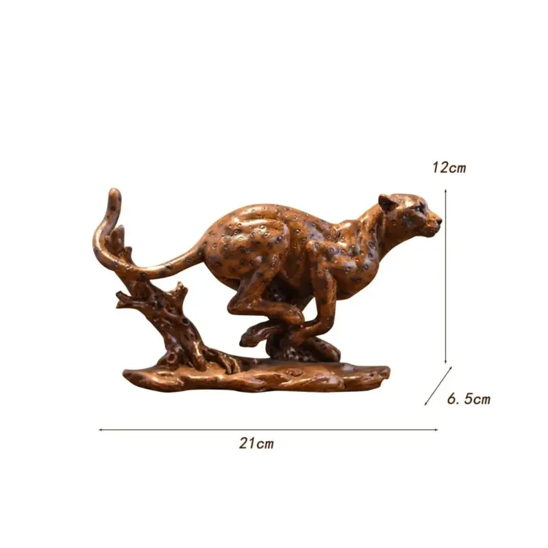 Desk Decoration Leopardo Animal Crafts Office Decor tag1