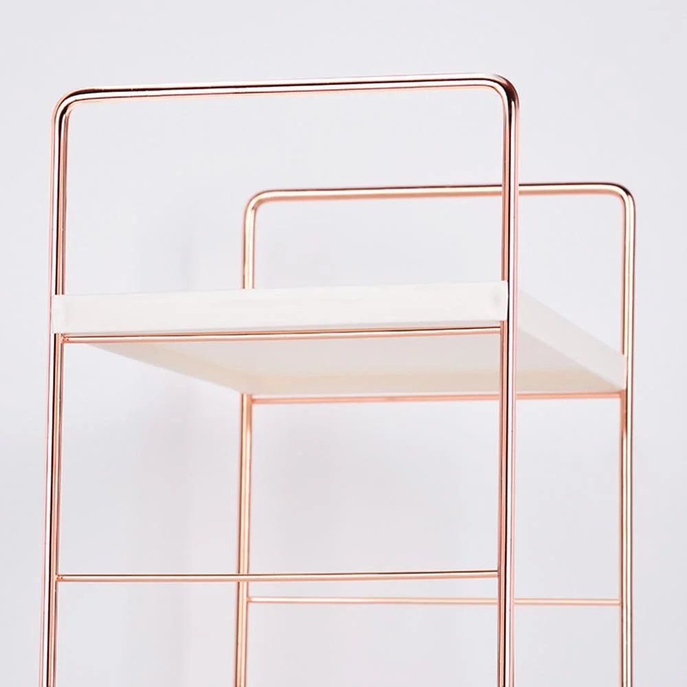 Desktop Cosmetics Storage Rack Rose Gold 2 3 Layers Bathroom Makeup Organizer Assembled Kitchen Seasoning Iron E6044155 3d45 4928 9c65 061e88d0681a