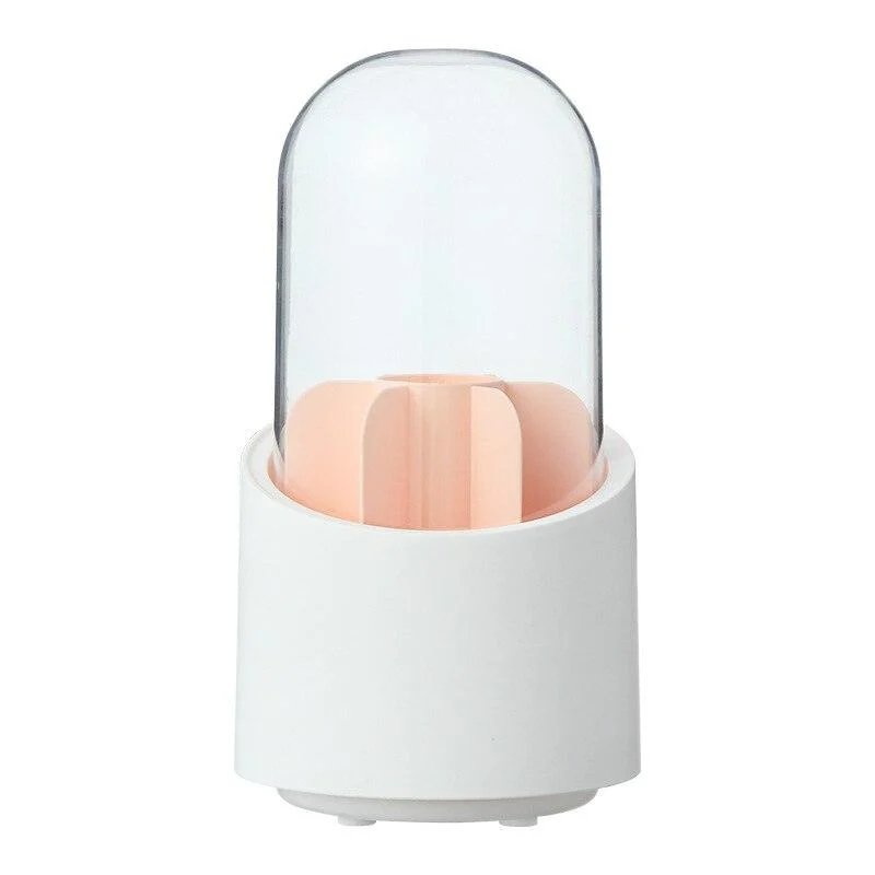 Desktop Makeup Brush Storage Bucket Cup Holder with Lid -  - #tag1#