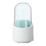 Desktop Makeup Brush Storage Bucket Cup Holder with Lid tag1