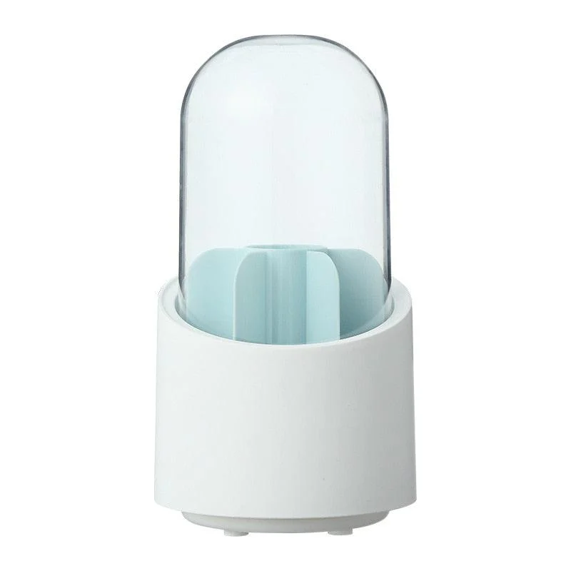 Desktop Makeup Brush Storage Bucket Cup Holder with Lid -  - #tag1#