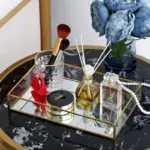 Dessert Jewelry Display Plate Nordic Brass Storage Tray Gold Rectangle Glass Makeup Organizer Acrylic Vintage Plate 16b3115e e7b6 4591 8903 99a1b186fbb0