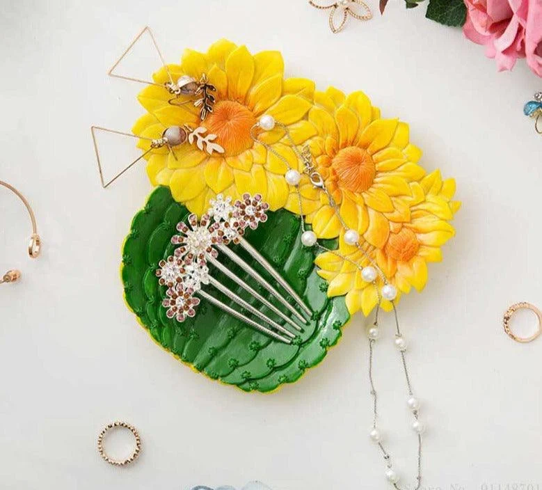 Dessert Cactus Sunflowers Plates -