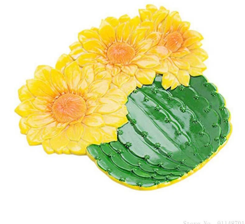 Dessert Cactus Sunflowers Plates -