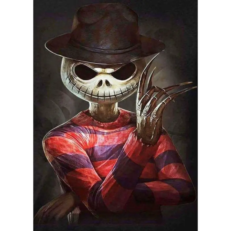 Diamond Painting Skull Girl Halloween Decoration Wallpaper tag1