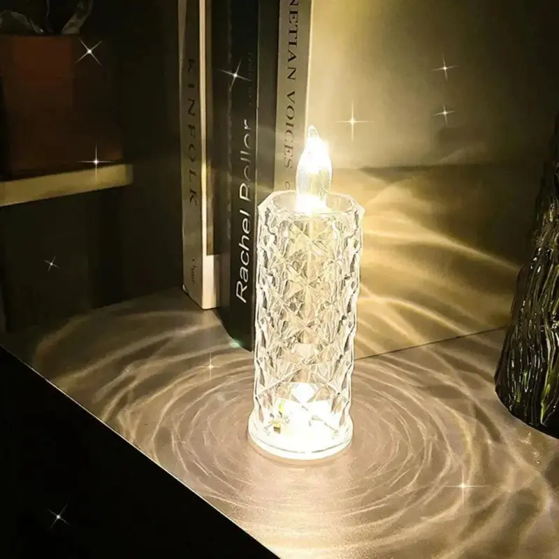 Diamond Shaped Crystal Table Lamp tag1