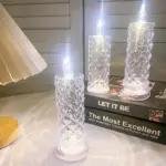Diamond Shaped Crystal Table Lamp tag1
