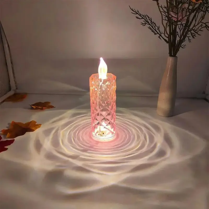 Diamond Shaped Crystal Table Lamp tag1