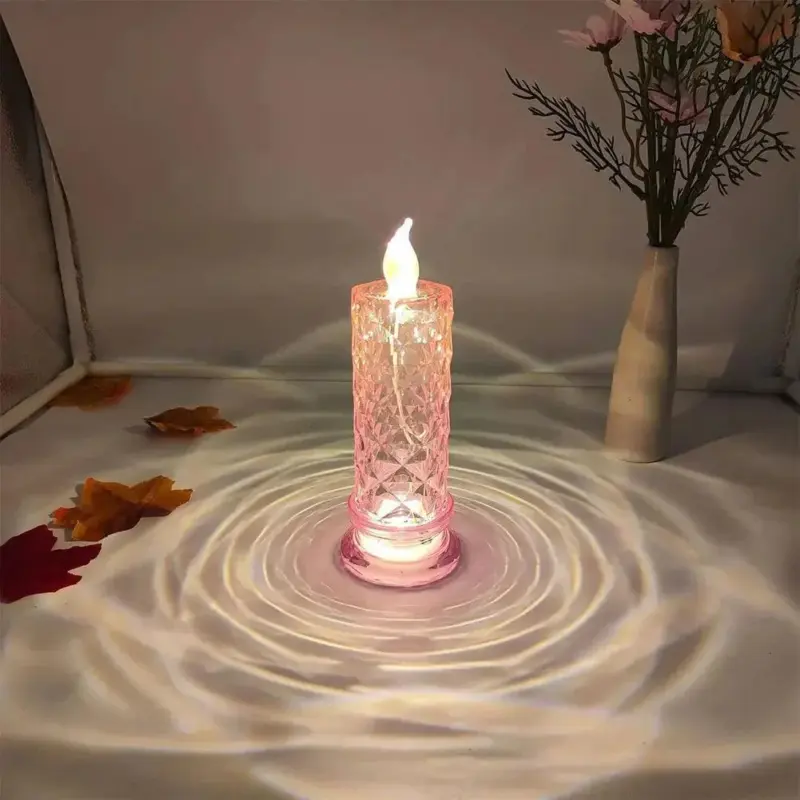 Diamond Shaped Crystal Table Lamp tag1