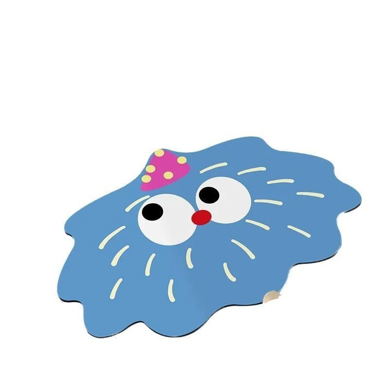 Diatom Ooze Cartoon Expression Absorbent Foot Mat -  - #tag1#