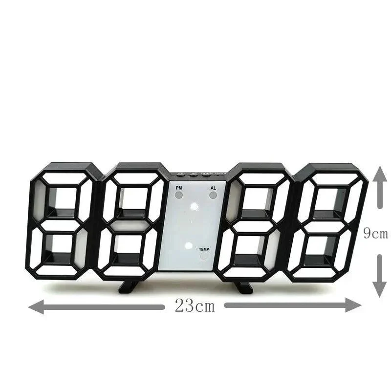 Digital Luminous 3D Wall Clock -  - #tag1#