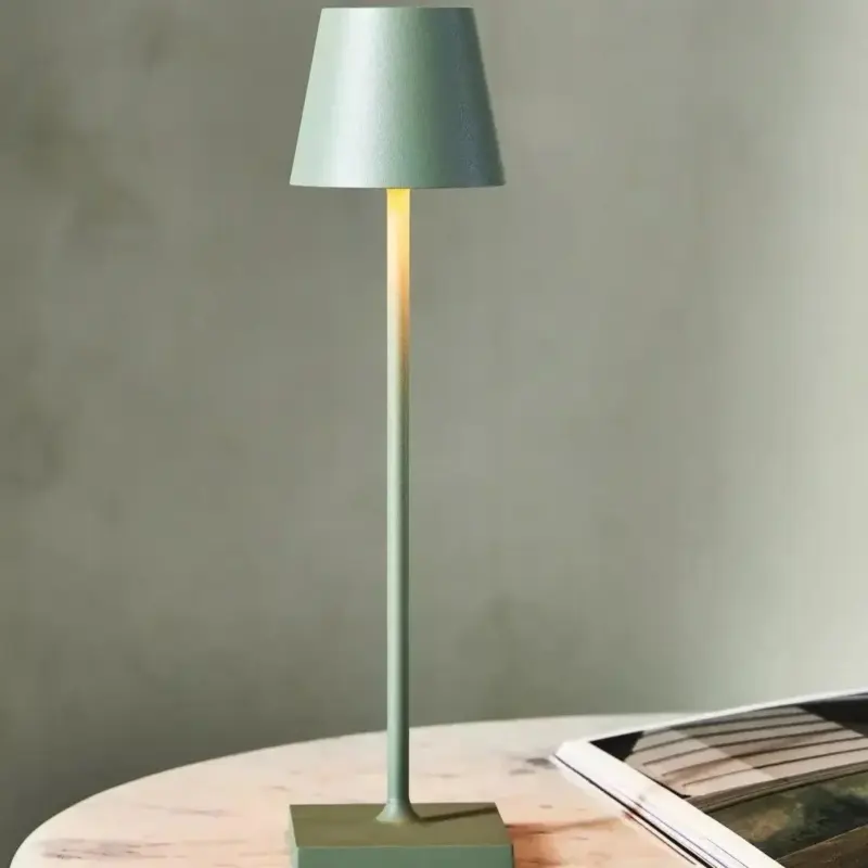 DimmableTallTableLamp MatteGreen