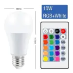 Dimmable Color Changing Smart Remote Control LED RGBW 5W 10W 15W Light Bulb tag1